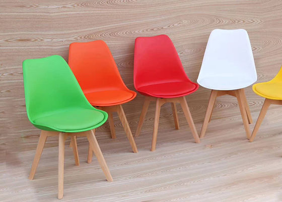 Sedia ergonomica di legno di faggio di altezza, alte sedie pranzanti di cuoio posteriori