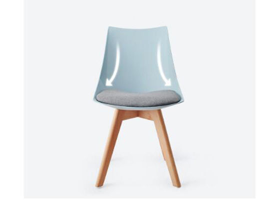 Stile nordico posteriore curvo che pranza sedia, sedie pranzanti di legno di cuoio