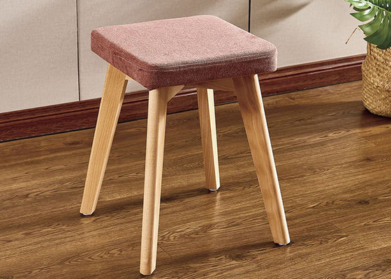 Sedia delle feci di trucco della struttura di legno di faggio, sedia della Tabella di condimento del tessuto