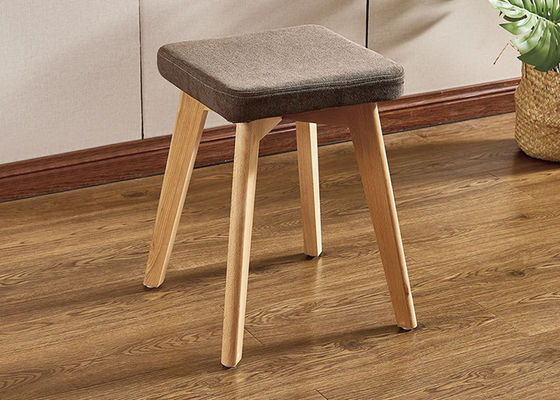 Panchetto moderno ricoperto del condimento del poggiapiedi, Tabella di Grey Velvet Stool For Dressing